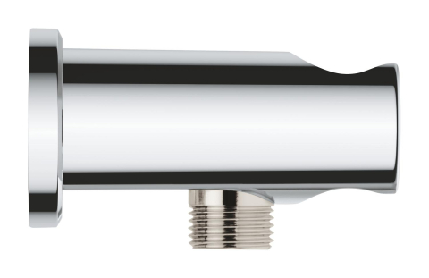 Cot de iesire Grohe Rainshower dus cu suport, montare pe perete, universal, filet tata, suport, crom [1]