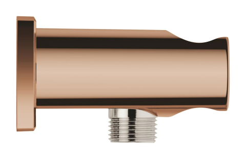 Cot de iesire Grohe Rainshower dus cu suport, montare pe perete, universal, filet tata, suport, cupru lucios [2]