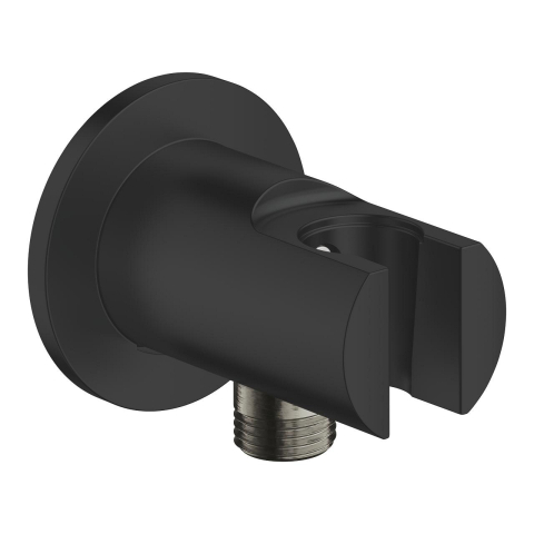 Sisteme de dus - Cot de iesire Grohe Tempesta, 1/2", cu suport para dus integrat, negru