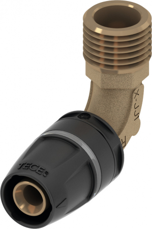 Fitinguri din bronz/PPSU - Cot TECElogo-Push din PPSU/bronz Ø 16 x 1/2" FE