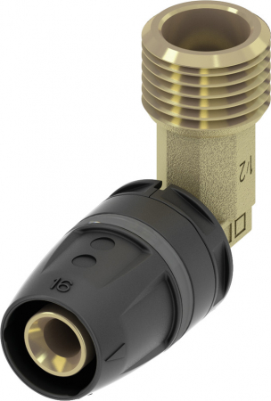 Tevi, fitinguri, robineti si accesorii - Cot TECElogo-Push din PPSU/alama standard Ø 16 x 1/2" FE