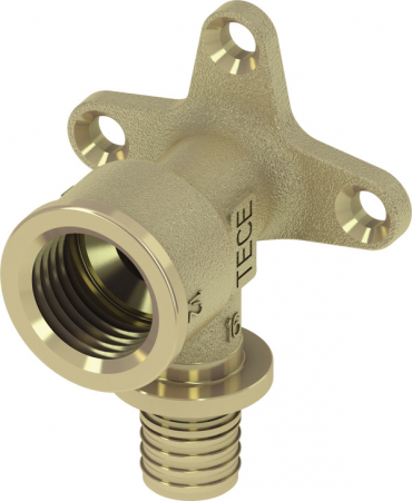 Fitinguri din alama - Cot cu talpa TECEflex din alama standard Ø 16 x 1/2" FI