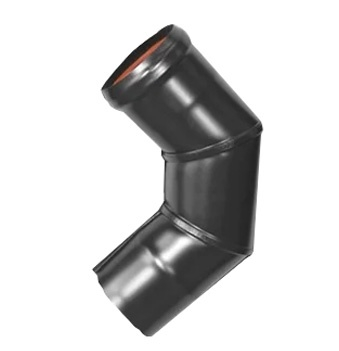 Cot 90 grade din otel neizolat Termax D80 pentru racord cos de fum