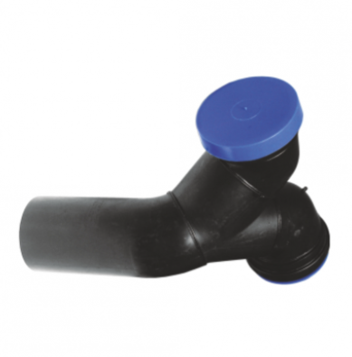 Tevi, fitinguri, robineti si accesorii - COT PEHD D.110 PENTRU WC SUSPENDAT DUBLU ORIZONTALAD.110 GARNITURA SI DOP - VALROM GAMA SafeKIT