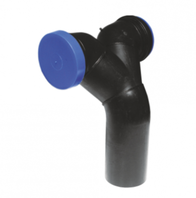Tevi, fitinguri, robineti si accesorii - COT PEHD D.110 PENTRU WC SUSPENDAT DUBLU VERTICAL D.110 GARNITURA SI DOP - VALROM GAMA SafeKIT