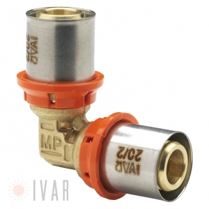 Fitinguri sertizare - Cot presare, sertizare IVAR 20 x 20 de 2mm
