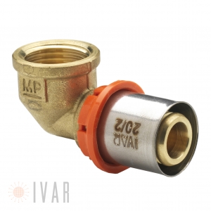 Fitinguri sertizare - Cot presare, sertizare IVAR 20 x 3/4 de 2mm filet interior