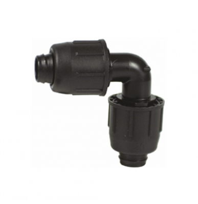 Echipamente pentru irigatii - COT RAPID 90° PENTRU TUB LDPE PN4 D. 16 x 16 - VALROM GAMA AgriKIT
