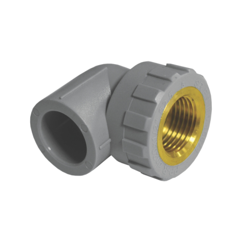 Instalatii de apa si canalizare - Cot Valrom VALDuotherm gri PPR D. 32 x 1''FI