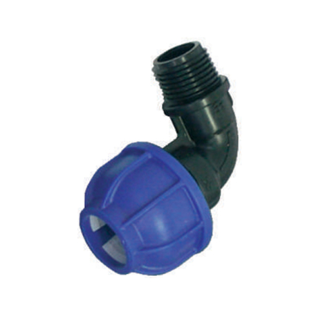 Tevi si fitinguri PEHD - Cot Valrom VALWater compresiune 90grd D. 75 x 3'' FI