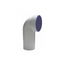 Tevi, fitinguri, robineti si accesorii - COT WC ALB 90° PP D.110 GARNITURA SI DOP - VALROM GAMA EasyKIT