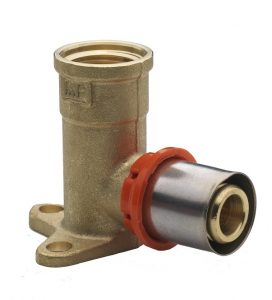 Fitinguri sertizare - Cot cu talpa sertizare 16/2 x 1/2 FI H40