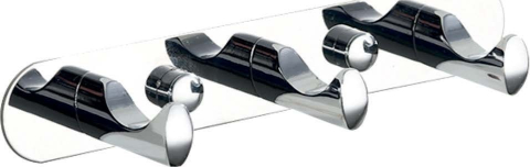 Accesorii de baie - Cuier perete 3 carlige drept Ermetiq