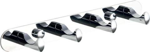 Accesorii de baie - Cuier perete 4 carlige drept Ermetiq