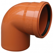 Tevi, fitinguri, robineti si accesorii - CURBA CANAL 87°PVC D.250 - VALROM GAMA KompactKIT