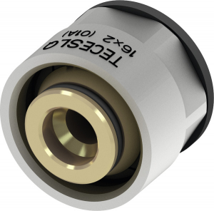 Accesorii incalzire in pardoseala - Eurocon TECEfloor SLQ nichelat pentru teava tip SLQ PE-RT/PE-Xc, Ø17mm x 3/4" FI