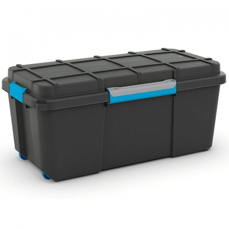 Organizare si depozitare scule - Cutie de depozitare din plastic Scuba BoxXL negru 110 l Curver 241508