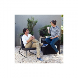 Cutie pentru depozitare tip scaun, maro, 208 L, Keter Cube [3]