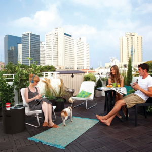 Cutie pentru depozitare, tip scaun, maro, Keter Cool Stool [4]