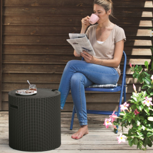 Cutie pentru depozitare, tip scaun, maro, Keter Cool Stool [2]