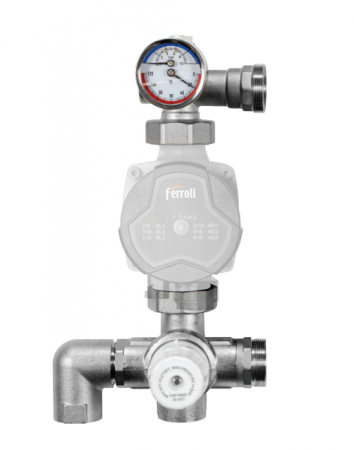 Automatizari si termostate incalzire in pardoseala - Grup de pompare si amestec Ferroli Floormix Basic, include pompa Ferroli GPA 3 / 25-7 130