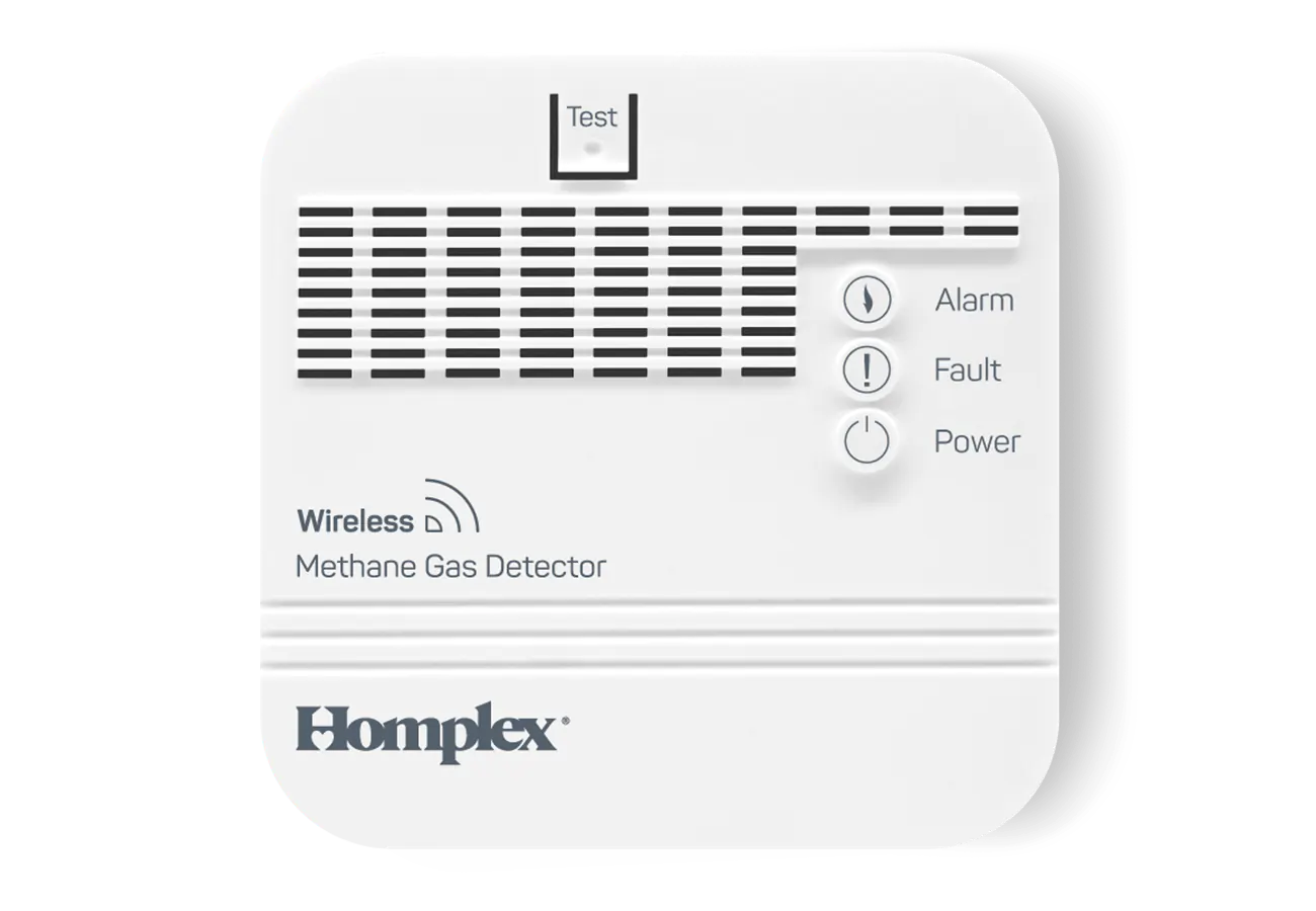 Detectoare de gaz si fum - Detector de gaz metan fara fir Homplex HD100 RF