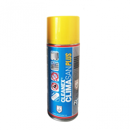Solutii chimice - Dezinfectant spray pentru instalatii de aer conditionat CLEANEX Climasan PLUS 400 ml, Chemstal