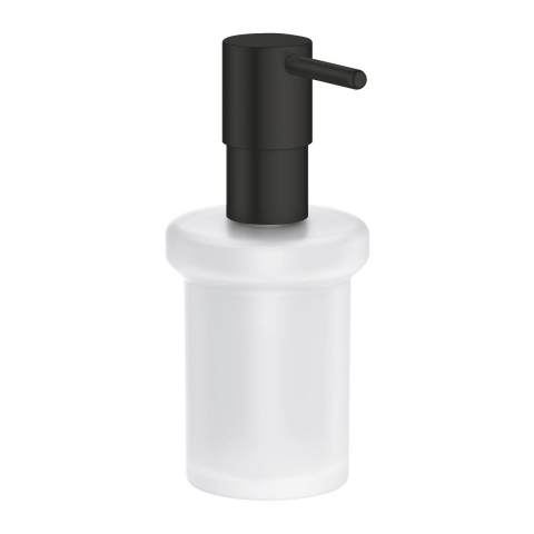 Accesorii baie - Dinspenser sapun Grohe Essentials, pe perete, 160 ml, metal/sticla, negru