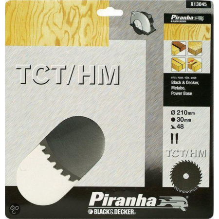Dispozitive pentru prelucrarea lemnului - Disc 210 x 30 mm Black+Decker X13045 Lemn TCT HM 48T