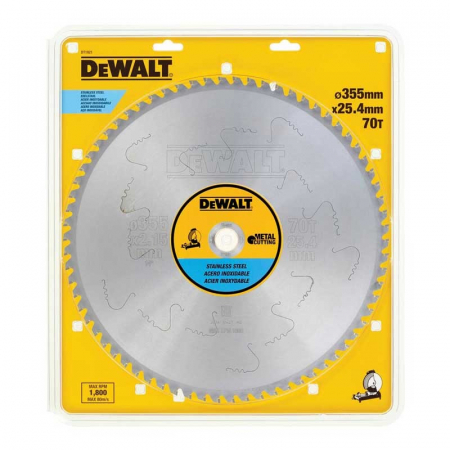 Dispozitive pentru prelucrarea lemnului - Disc DeWALT DT1921 pentru taiat metal 355x25,4mm 70Z
