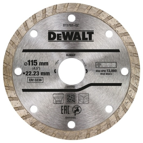 Scule si dispozitive de lucru - Disc diamantat segmentat DeWalt DT3702 115x22.2mm