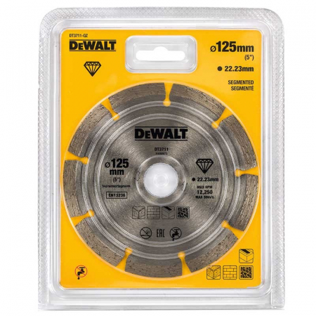 Disc diamantat segmentat 1.8x22.2x125mm Dewalt - DT3711 [1]