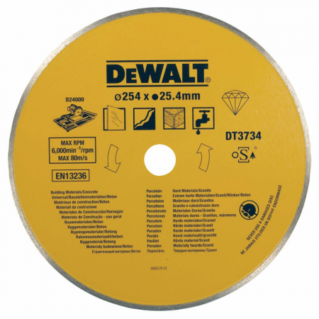 Dispozitive pentru prelucrarea lemnului - Disc Diamantat DeWalt DT3734 Pentru D24000