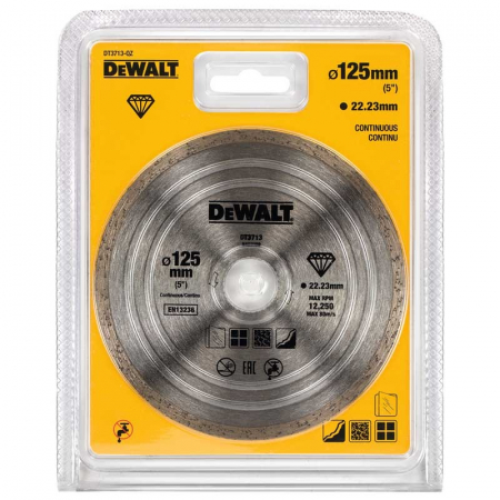 Scule si echipamente pentru constructii - Disc diamantat continuu DeWALT DT3713 DN125mm
