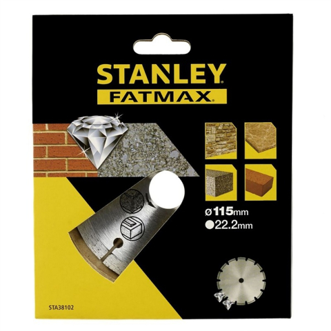 Scule si dispozitive de lucru - Disc Diamantat Segmentat 115 x 22.23 mm Stanley Fatmax STA38102