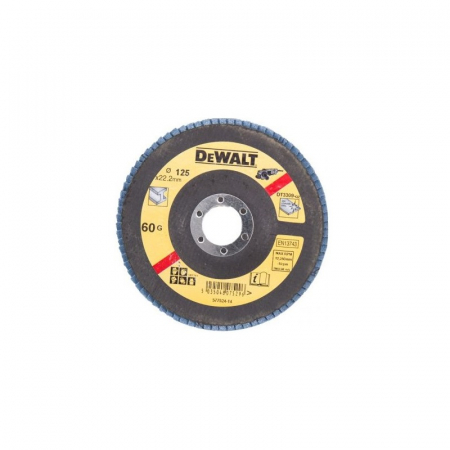 Scule si echipamente pentru constructii - Disc lamelar pentru metal 125x22.23mm 60gr DeWalt - DT3309
