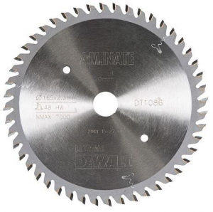 Scule si dispozitive de lucru - Disc Extreme pentru lemn dur 165x20x2.3mm 48 dinti DeWalt - DT1086-QZ