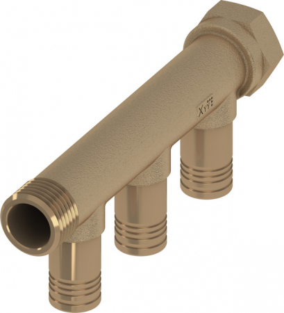 Distribuitoare - Distribuitor TECElogo-Push din bronz, 3/4"FI x Rp 3/4"FE x 20 mm, 3 cai
