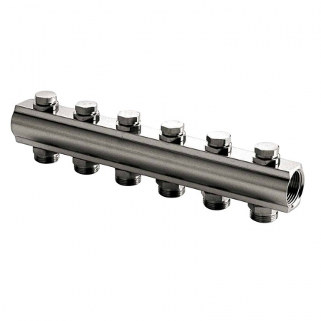 Distribuitoare pentru calorifere - Distribuitor bara IVAR 1" x EK 1/2'' FI - 8 cai
