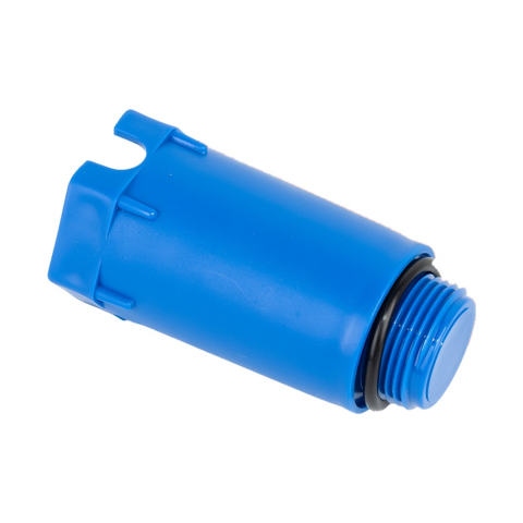 Accesorii incalzire in pardoseala - Dop pentru proba Alphaheat 1/2", 80 mm, albastru