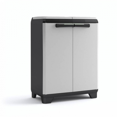 Dulapuri de depozitare - Dulap 2 usi pentru reciclare gri Keter Split Basic 68x39x85 cm