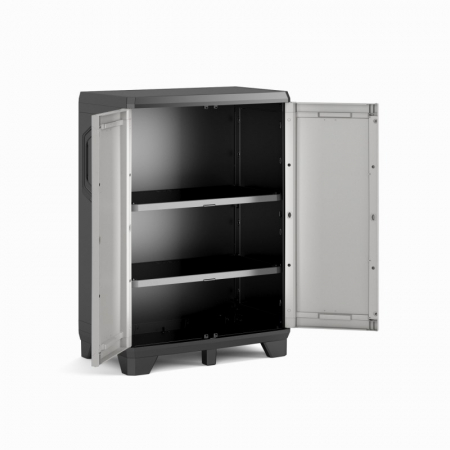Dulap 2 polite gri Keter Low Gear 68x39x97cm [1]