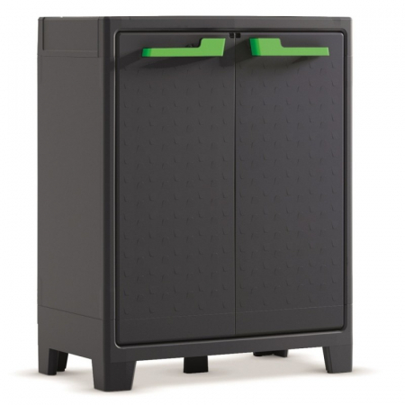 Dulapuri de depozitare - Dulap 2 polite graphite Keter Low Moby 80x44x100 cm