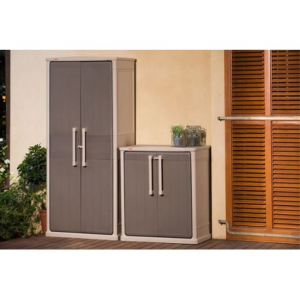 Dulap de gradina bej, Curver Optima Outdoor Tall [2]