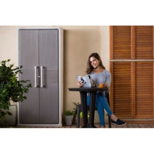 Dulap de gradina bej, Curver Optima Outdoor Tall [3]