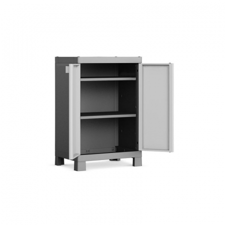 Dulapuri de depozitare - Dulap 2 polite gri Keter Low Logico 65x45x97cm