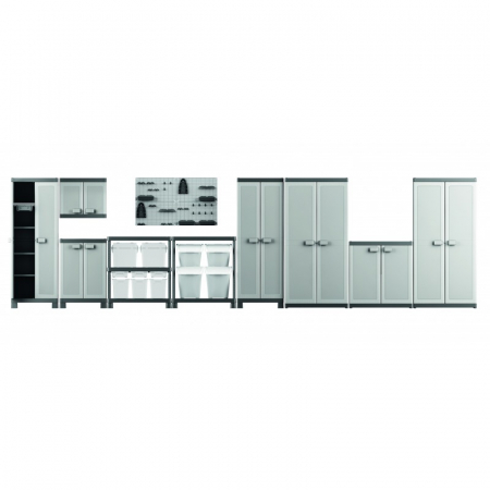 Dulap 2 polite gri Keter Low Logico 65x45x97cm [4]