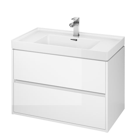 Mobilier baie - Dulap suspendat sub lavoar, alb, Cersanit CREA 80