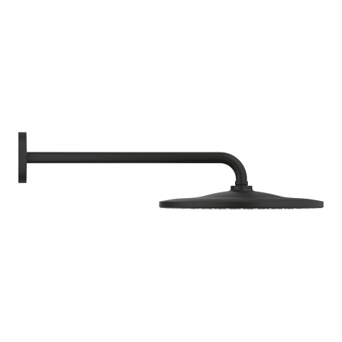 Dus fix Grohe Rainshower Mono 310 palarie de dus set 9, 5 l, 1 jet, brat 422 mm, limitator de debit, sistem anti-calcar, negru [2]