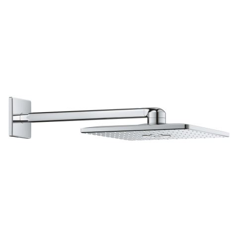 Sisteme de dus - Dus fix Grohe Rainshower SmartActive 310 patrat, brat 430 mm, palarie de dus set, patrata, 2 jeturi, montare pe perete, crom
